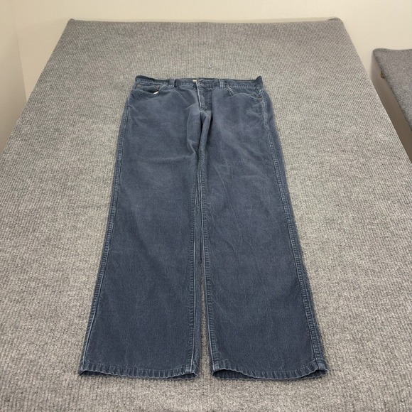 L.L. Bean Other - LL Bean Corduroy Pants Mens 36x32 Blue Cotton Standard Fit Straight Outdoor